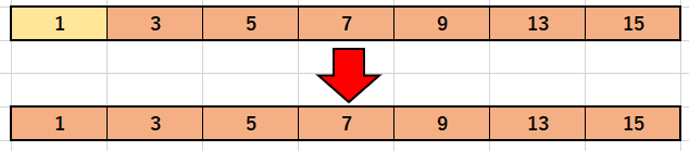 選択ソートのソート7